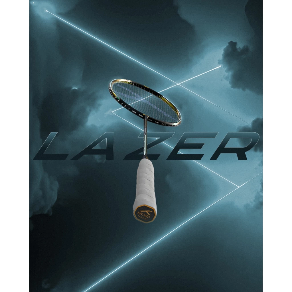 Hundred ไม้แบดมินตัน รุ่น Hyfonic Lazer สายสมดุล มี2สี ขาว/ดำ 4U/5U ฟรีเอ็น ซอง ประกัน รูปที่ 5