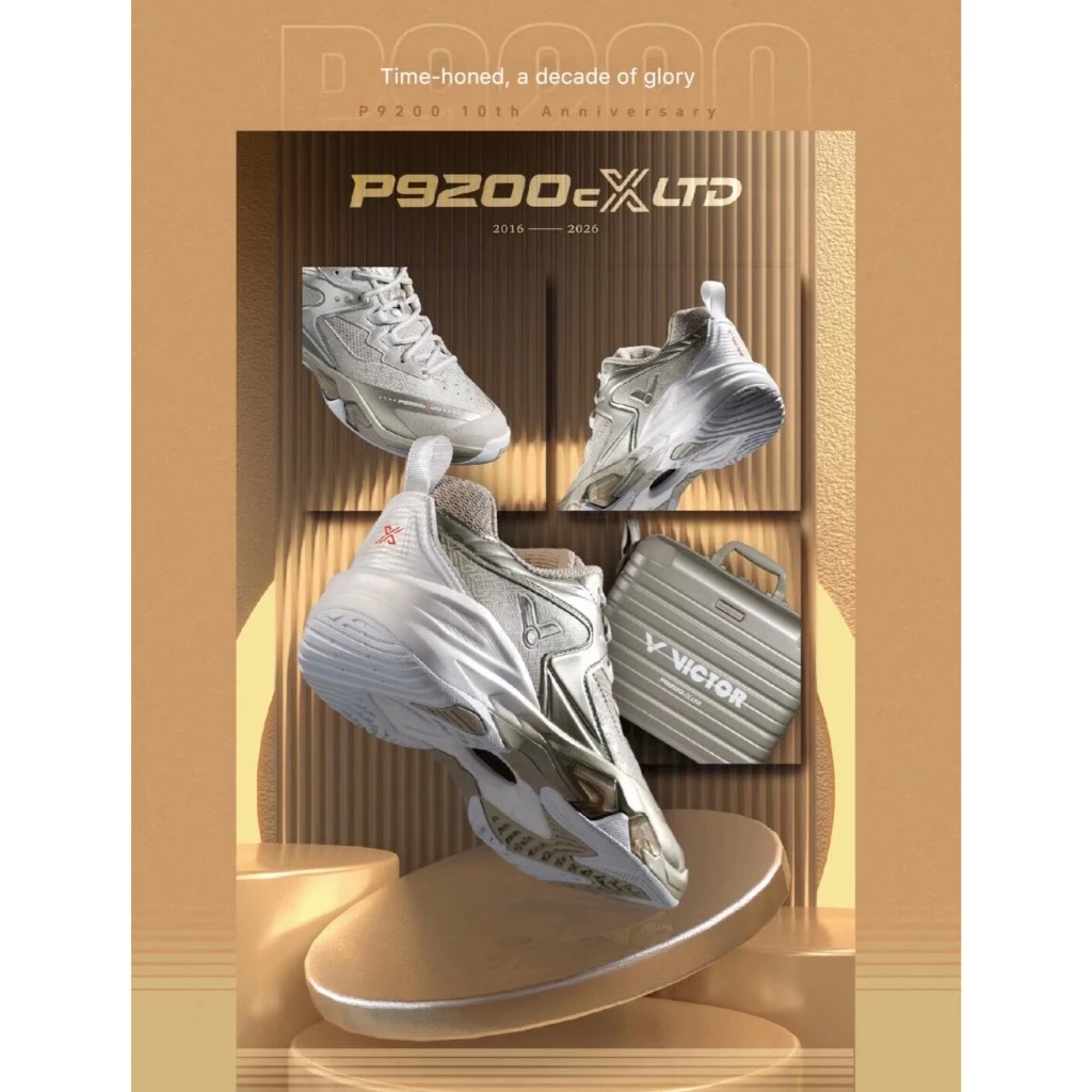 VICTOR P9200CX LTD 10th Anniversary Edition รองเท้าแบดมินตัน ของแท้ ประกันศูนย์ไทย พร้อมกระเป๋ารุ่นพิเศษ รูปที่ 2