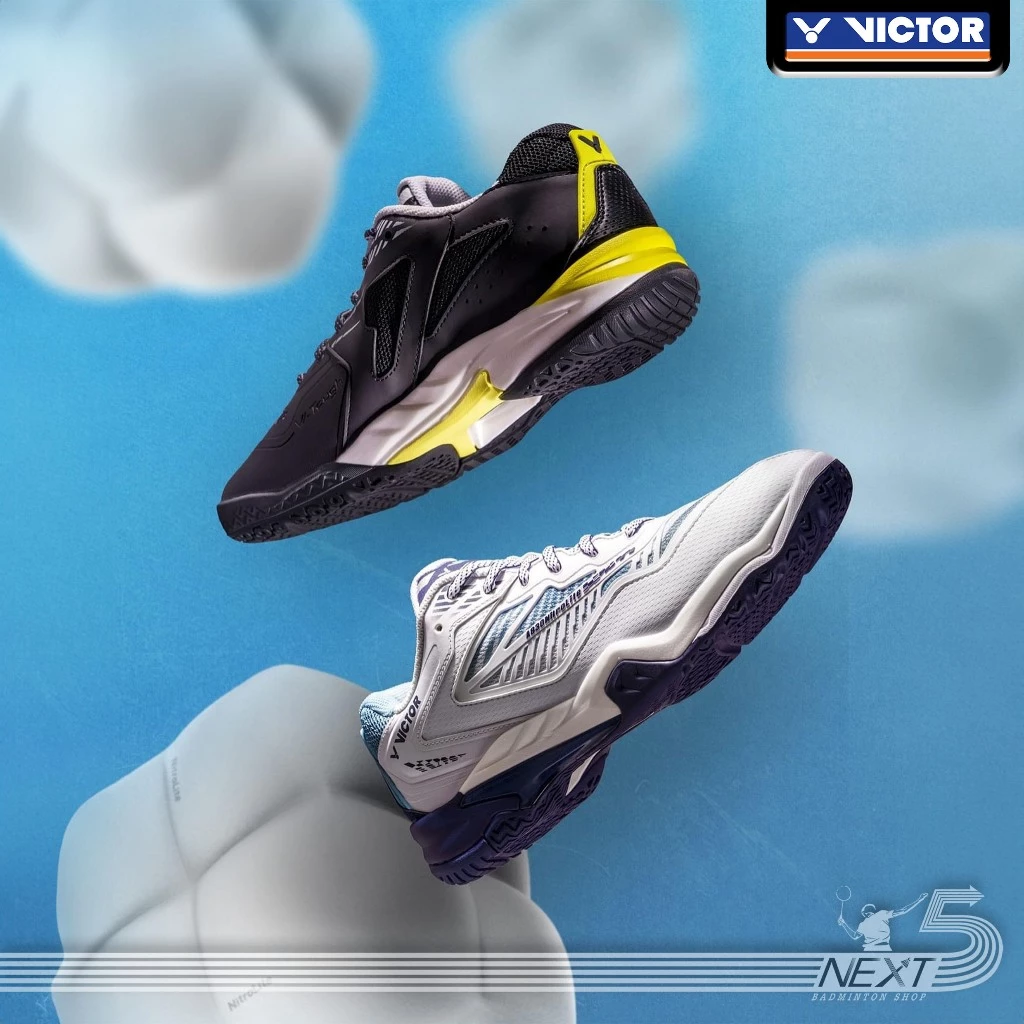 Victor รองเท้าแบดมินตัน รุ่น A830 NitroLite U-SHAPE 3.5 หน้ากว้างพิเศษ มี 2 สี ขาว และ ดำ รูปที่ 4