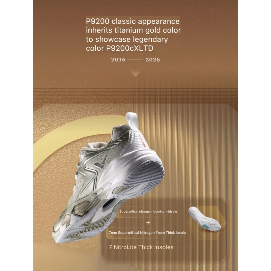 VICTOR P9200CX LTD 10th Anniversary Edition รองเท้าแบดมินตัน ของแท้ ประกันศูนย์ไทย พร้อมกระเป๋ารุ่นพิเศษ รูปที่ 4