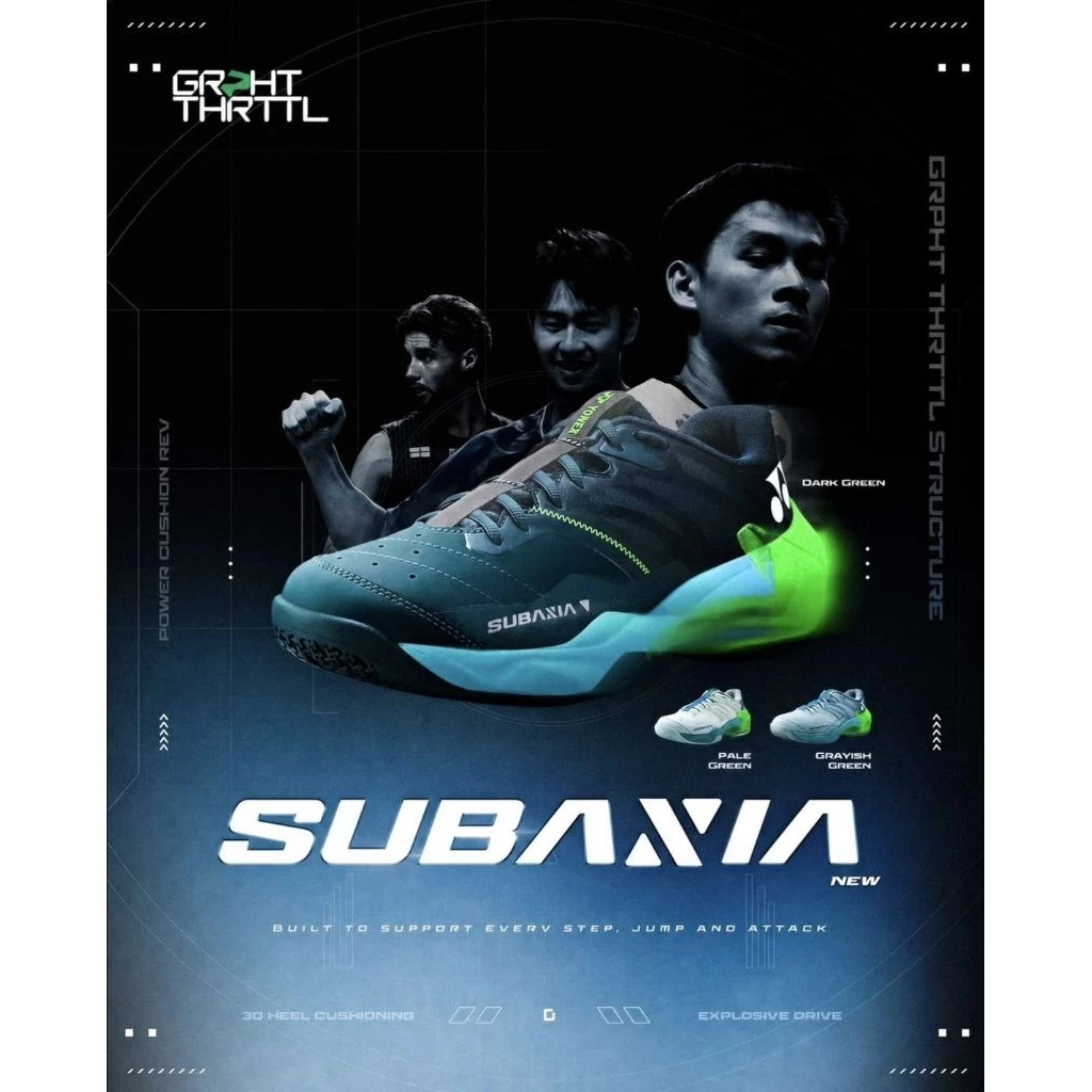 YONEX รองเท้าแบดมินตัน รุ่น SUBAXIA  ของแท้ ประกันศูนย์ไทย น้ำหนักเบา ยึดเกาะพื้นดี รูปที่ 2