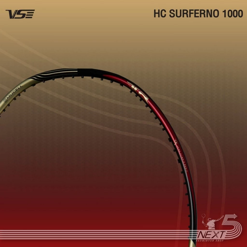 VS ไม้แบดมินตัน รุ่น Surferno HC1000 4U ไม้บุก ตีง่าย ควบคุมดี ของแท้ แถมขึ้นเอ็นฟรี รูปที่ 5