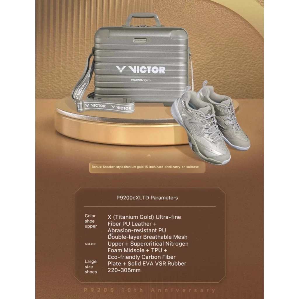 VICTOR P9200CX LTD 10th Anniversary Edition รองเท้าแบดมินตัน ของแท้ ประกันศูนย์ไทย พร้อมกระเป๋ารุ่นพิเศษ รูปที่ 3