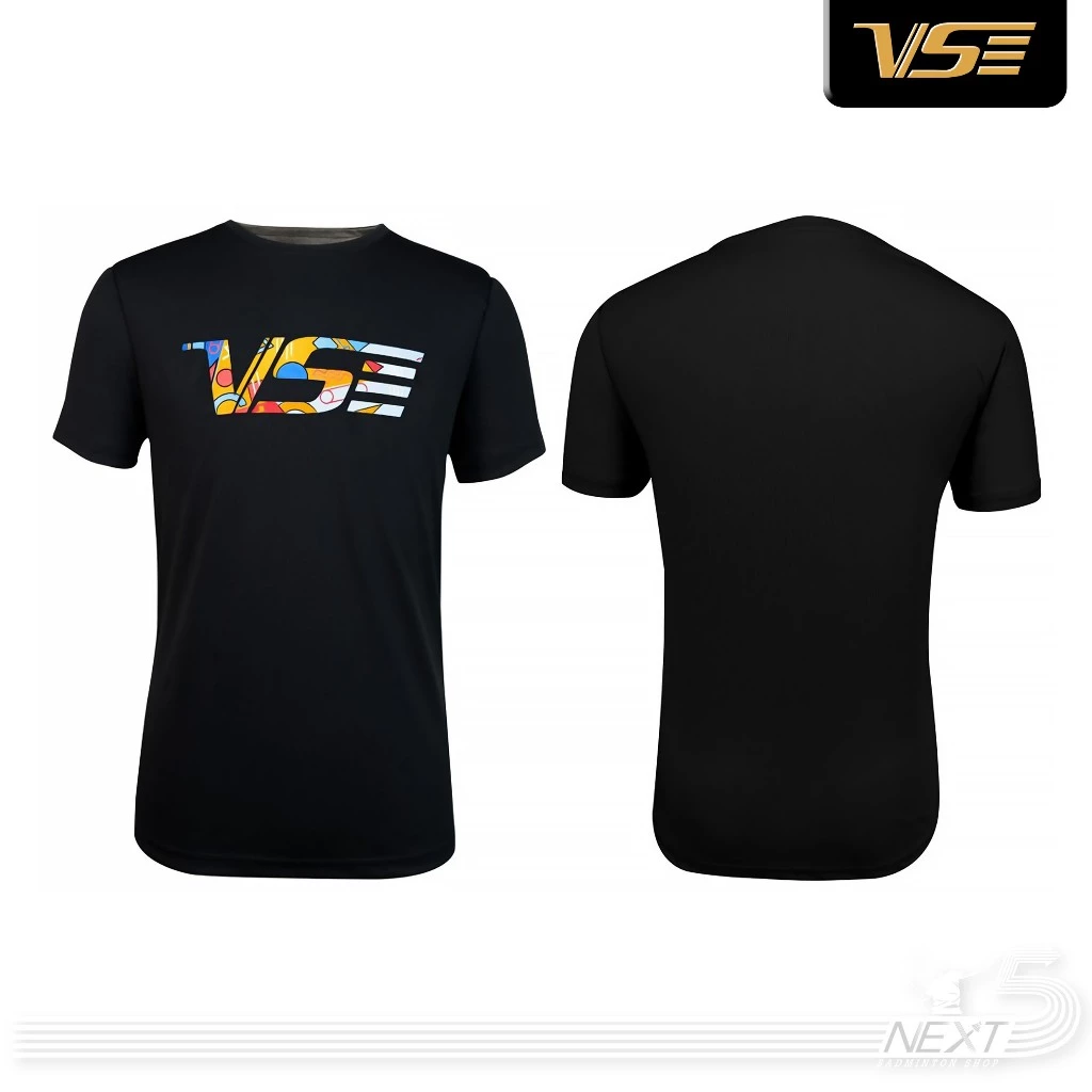 VS เสื้อแบดมินตัน รุ่นVT-4146 สีเขียวมิ้น/สีดำ รูปที่ 2