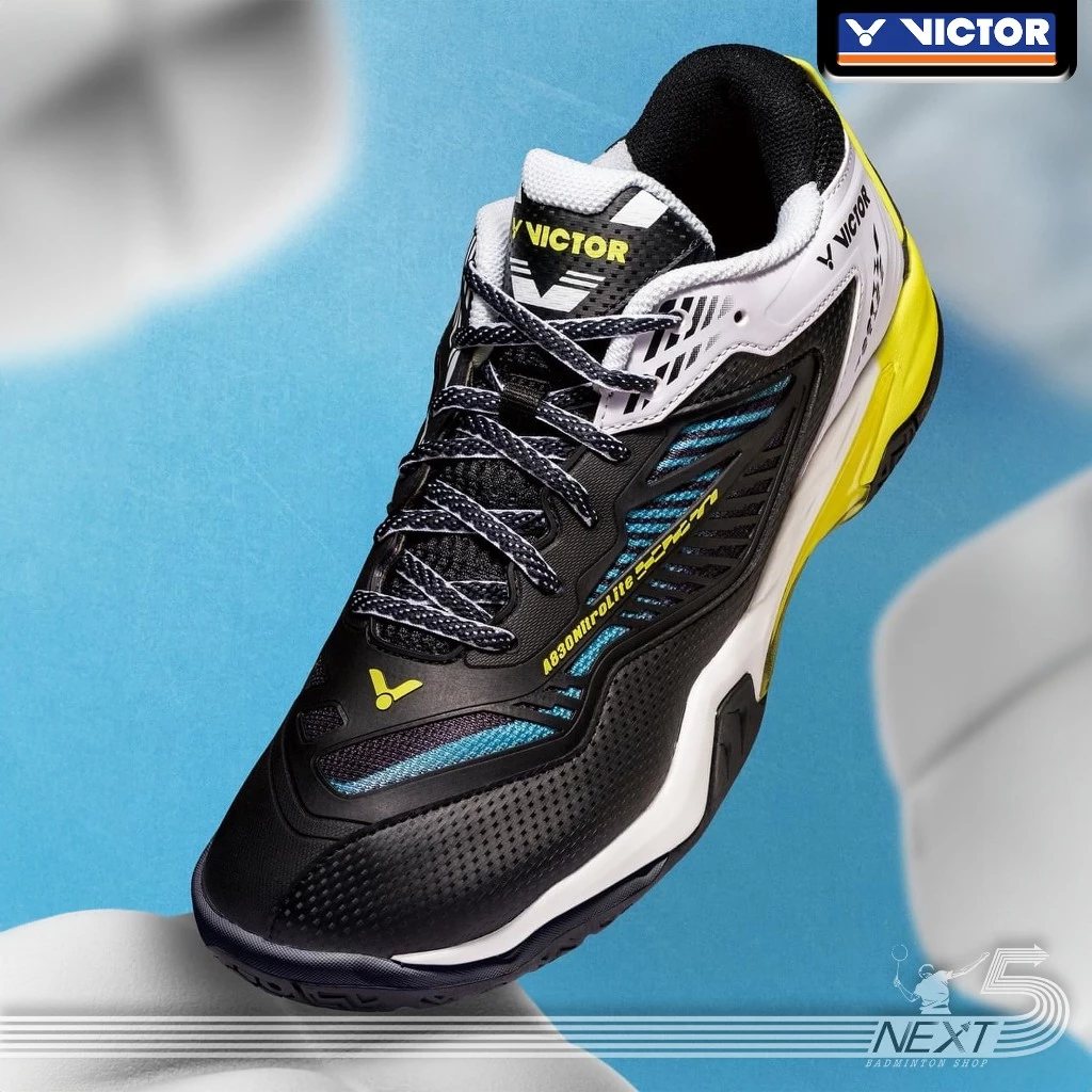 Victor รองเท้าแบดมินตัน รุ่น A830 NitroLite U-SHAPE 3.5 หน้ากว้างพิเศษ มี 2 สี ขาว และ ดำ รูปที่ 3